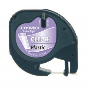 Alternative view of ROLLO DYMO LETRATAG 12MMX4M TRANSPARENTE/BLACK
