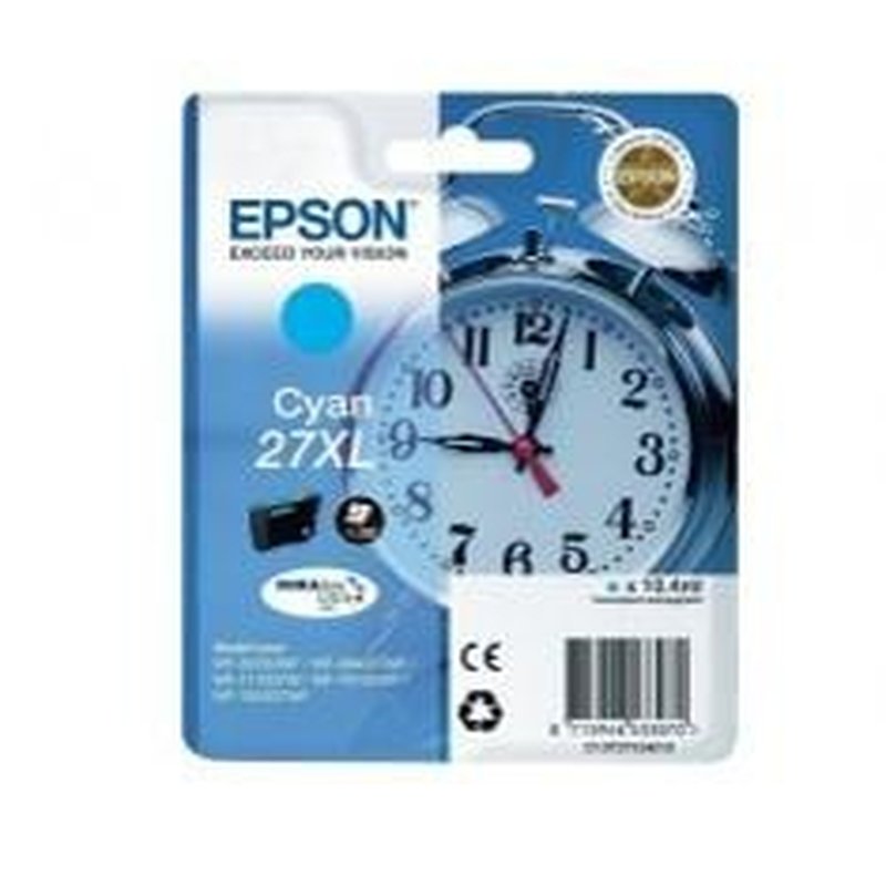 Epson Alarm clock Singlepack Cyan 27XL DURABrite Ultra Ink Epson Alarm clock Singlepack Cyan 27XL DURABrite Ultra Ink