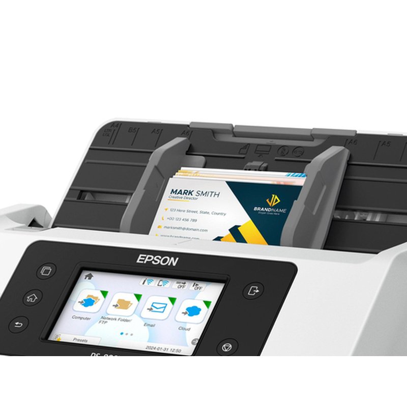 Epson WorkForce DS-800WN Escáner alimentado con hojas 600 x 600 DPI A4 Blanco - Imagen 2