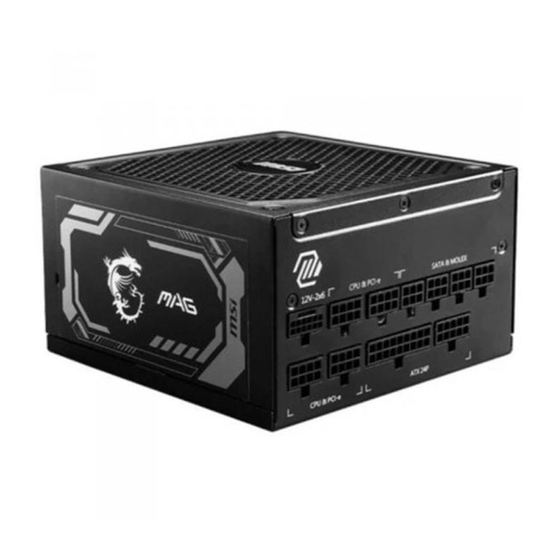 MSI MAG A1250GL PCIE5 unidad de fuente de alimentación 1250 W 24-pin ATX 1U Negro