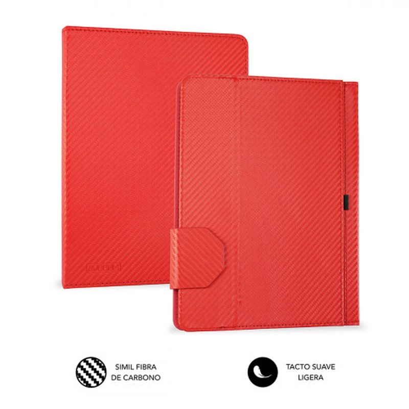 FUNDA TABLET SUBBLIM KEYTAB PRO USB 10,1" RED FUNDA TABLET SUBBLIM KEYTAB PRO USB 10,1" RED - Imagen 3
