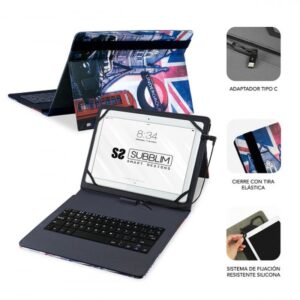 Funda + Teclado Subblim Keytab Usb