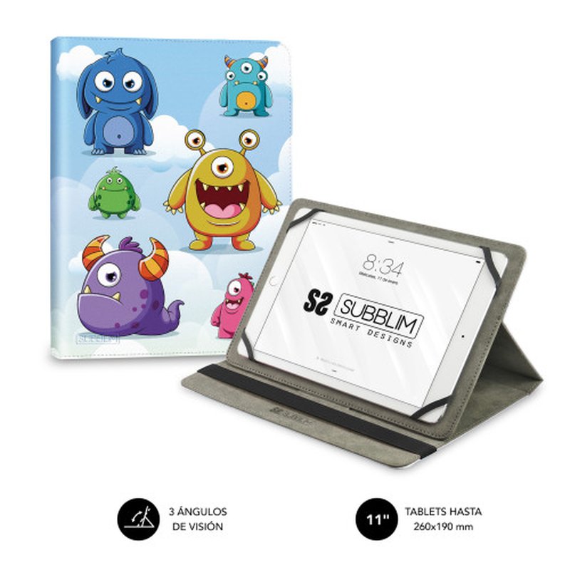 FUNDA TABLET SUBBLIM TRENDY CASE 11" MONSTERS FUNDA TABLET SUBBLIM TRENDY CASE 11" MONSTERS