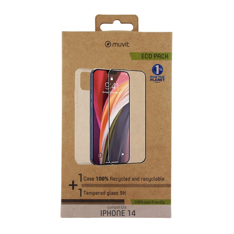 Funda Muvit Iphone 14 + Protector Funda Muvit Iphone 14 + Protector