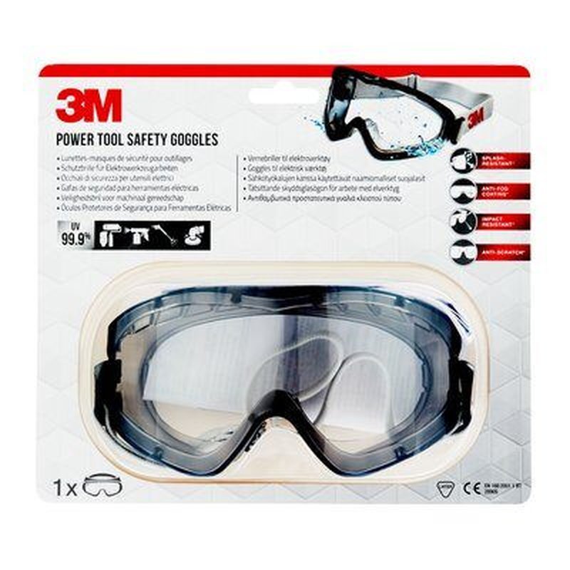 GAFAS DE SEGURIDAD PARA HERRAMIENTAS ELÉCTRICAS 2890S 2890-1 3M 7100331530 - Imagen 6