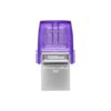 Kingston Technology DataTraveler microDuo 3C unidad flash USB 128 GB USB Type-A / USB Type-C 3.2 Gen 1 (3.1 Gen 1) Acero inoxidable, Púrpura
