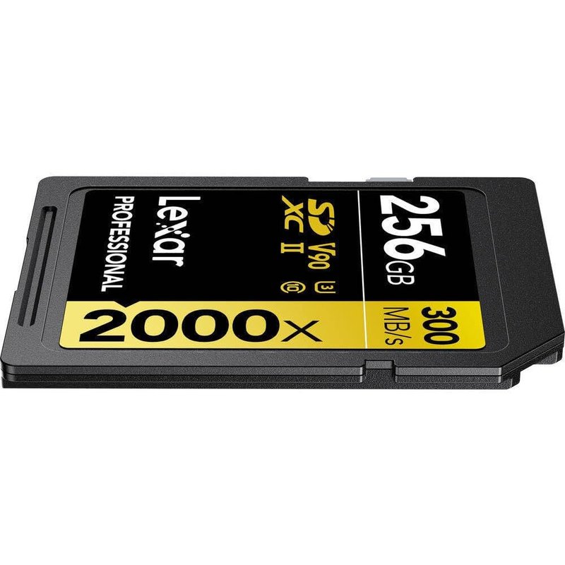 LEXAR 256GB PROFESSIONAL 2000X SDXC UHS-II CARDS, UP TO 300MB/S READ 260MB/S WRITE C10 V90 U3 LEXAR 256GB PROFESSIONAL 2000X SDXC UHS-II CARDS, UP TO 300MB/S READ 260MB/S WRITE C10 V90 U3 - Imagen 2