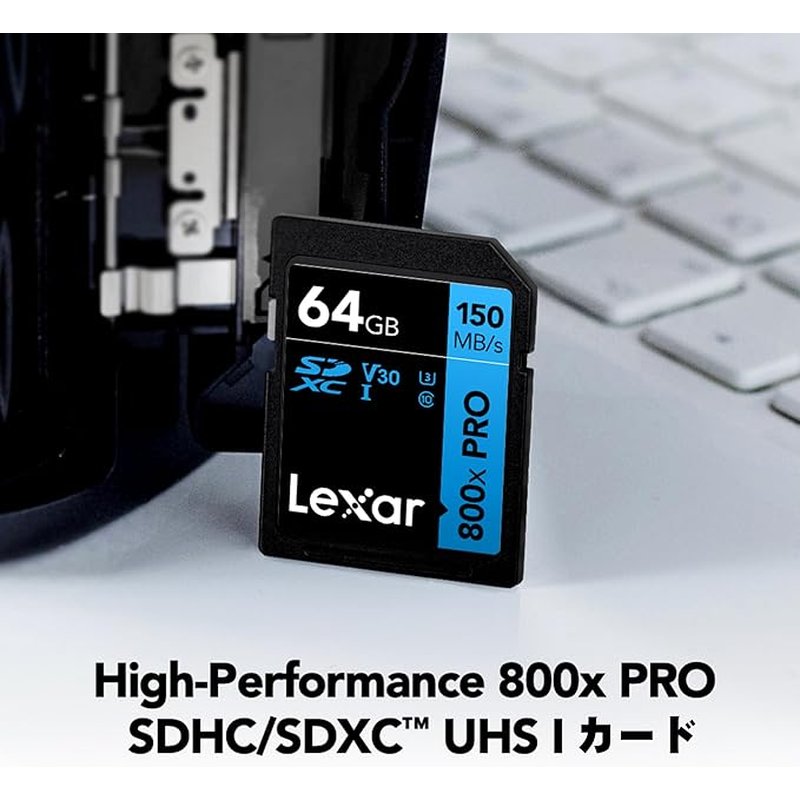 LEXAR 64GB PROFESSIONAL 800X PRO SDXC UHS-I CARDS,  UP TO 150MB/S READ, C10 V30 U3 - Imagen 4