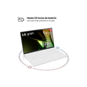 LG 15Z90S Intel Core Ultra 7 155H Portátil 39,6 cm (15.6") Full HD 16 GB LPDDR5-SDRAM 512 GB SSD Wi-Fi 6E (802.11ax) Windows 11 Home Español Blanco