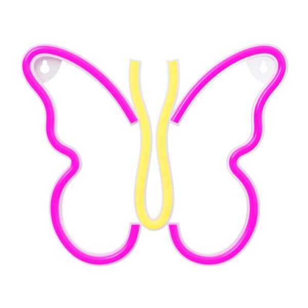 Lampara Forever Neon Led Butterfly Pink