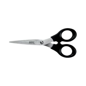 Leitz 54230095 tijera de escritorio y manualidades Tijeras de oficina Corte recto Negro, Acero inoxidable
