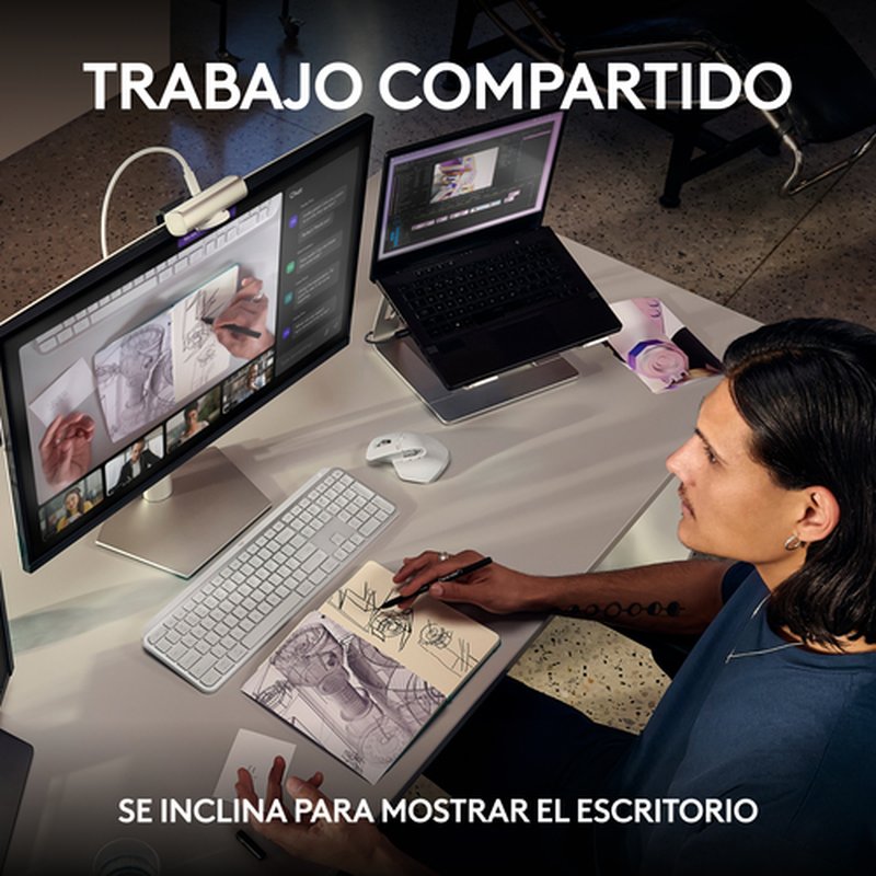 Logitech MX Brio cámara web 3840 x 2160 Pixeles USB 3.2 Gen 1 (3.1 Gen 1) Gris - Imagen 7