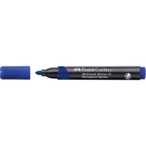 MARCADOR MULTIMARK WINNER 23 AZUL PUNTA CÓNICA Y SIN CLIP FABER CASTELL 453353 | PACK 12 UNIDADES