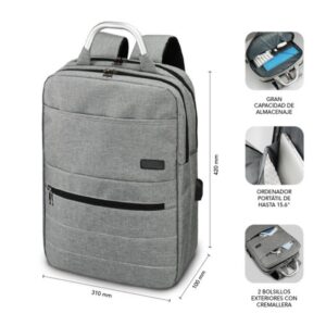 SUBBLIM mochila Elite Airpadding Backpack 15,6" Grey