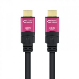 Alternative view of Nanocable 10.15.3715 cable HDMI 15 m HDMI tipo A (Estándar) Negro, Rosa