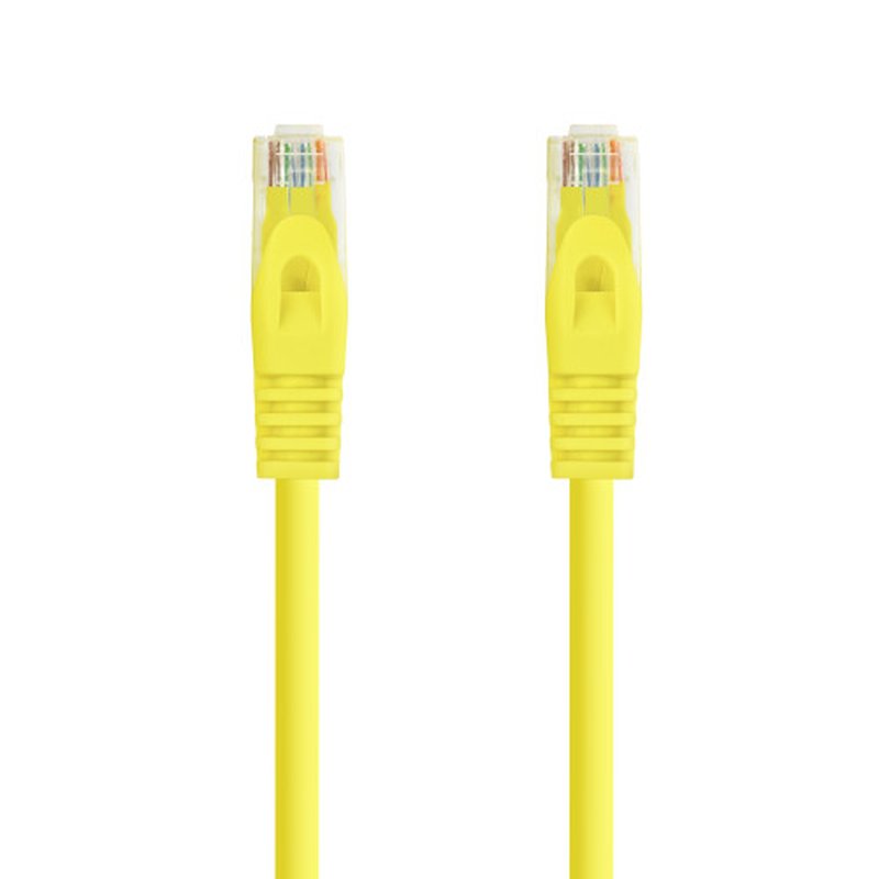 Nanocable Cable de red latiguillo RJ45 LSZH Cat.6A UTP AWG24, Amarillo, 2.0m - Imagen 2