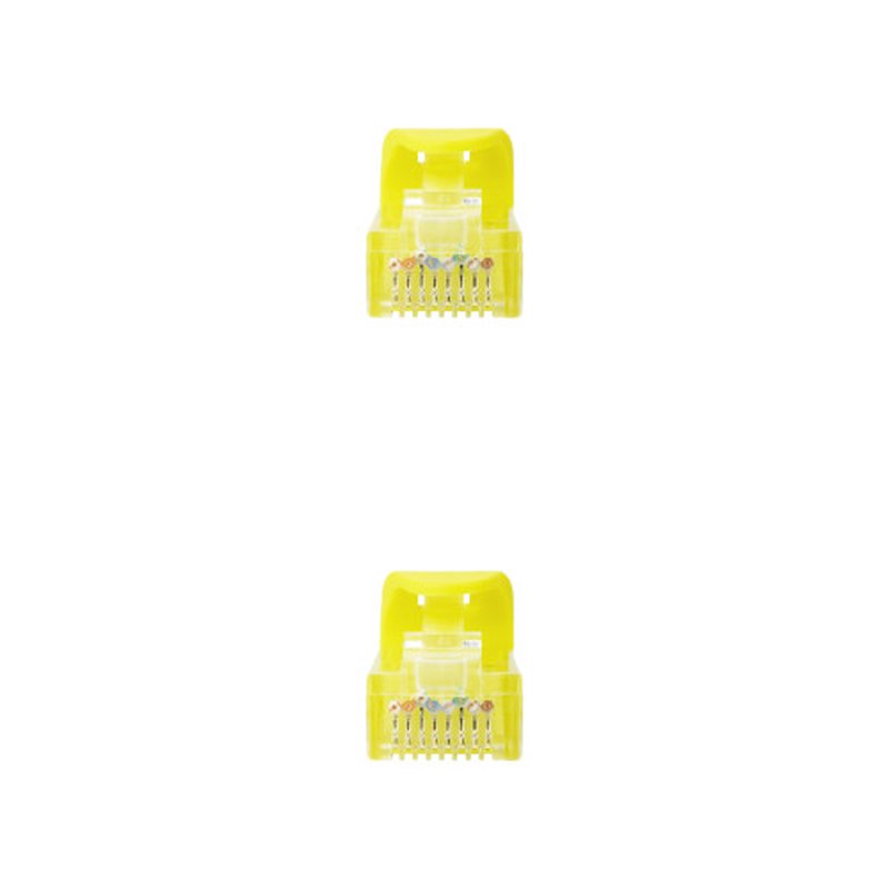 Nanocable Cable de red latiguillo RJ45 LSZH Cat.6A UTP AWG24, Amarillo, 2.0m - Imagen 3