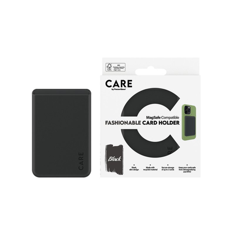 PanzerGlass PG CARE Cardholder Black iPhone funda para teléfono móvil Transparente - Imagen 2