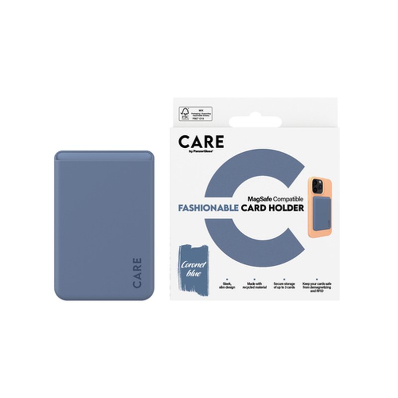 PanzerGlass PG CARE Cardholder Blue iPhone funda para teléfono móvil Transparente - Imagen 2