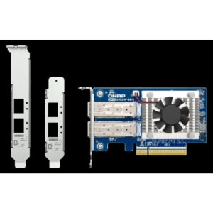 QNAP QXG-25G2SF-E810 adaptador y tarjeta de red Interno Fibra 25000 Mbit/s QNAP QXG-25G2SF-E810 adaptador y tarjeta de red Interno Fibra 25000 Mbit/s