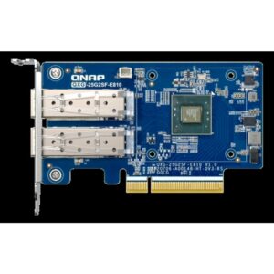 QNAP QXG-25G2SF-E810 adaptador y tarjeta de red Interno Fibra 25000 Mbit/s QNAP QXG-25G2SF-E810 adaptador y tarjeta de red Interno Fibra 25000 Mbit/s