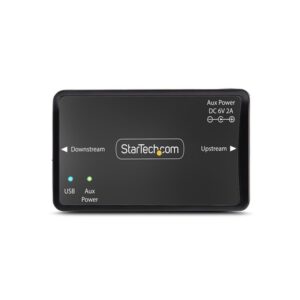 StarTech.com Aislador Galvánico USB de hasta 6KV - Aislador de Ruido Eléctrico - Filtro de Corriente Eléctrica - IP40 - Montaje DIN - Protector USB 2.0/1.1 - Plug-and-Play - TAA
