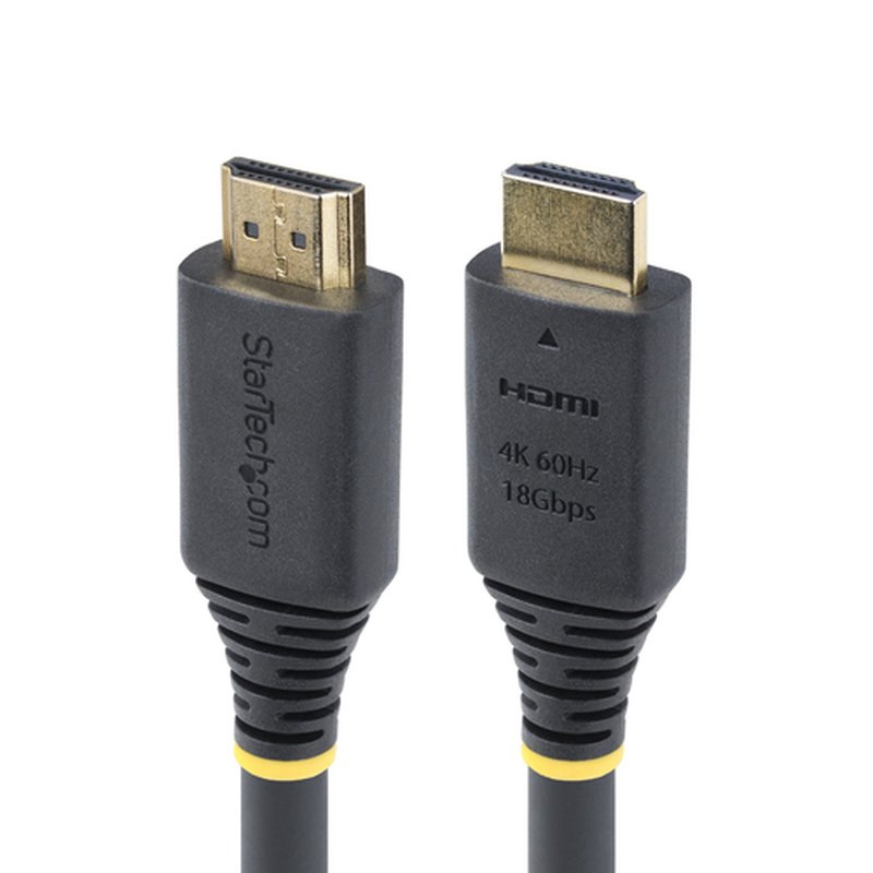 StarTech.com Cable HDMI Certificado Premium de Alta Velocidad de 7m - 4K 60Hz/1440p 144Hz - HDR10/HDCP 2.2/ARC - 18Gbps - UHD - Cable HDMI 2.0 - Recubrimiento de TPE