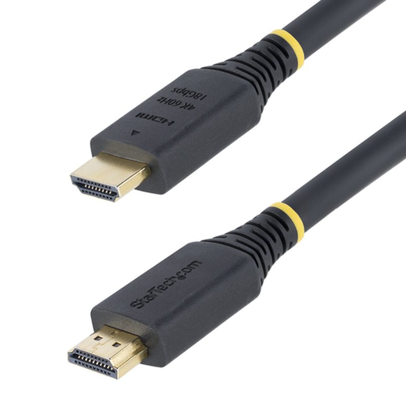 StarTech.com Cable HDMI Certificado Premium de Alta Velocidad de 7m - 4K 60Hz/1440p 144Hz - HDR10/HDCP 2.2/ARC - 18Gbps - UHD - Cable HDMI 2.0 - Recubrimiento de TPE - Imagen 2