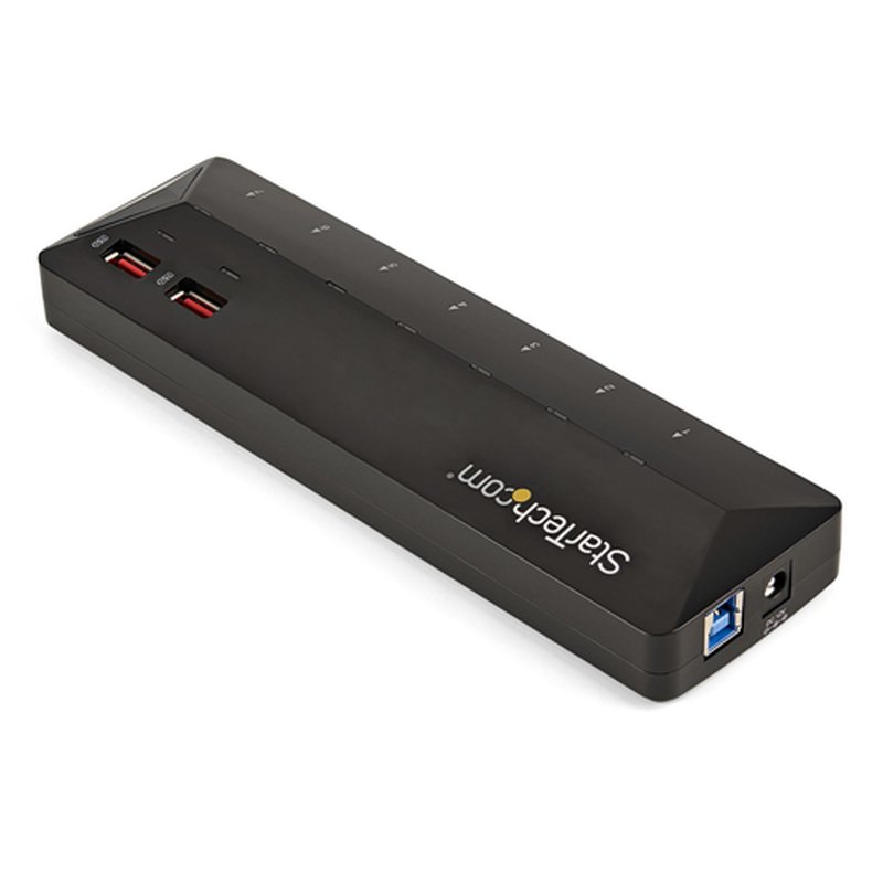 StarTech.com Concentrador USB 3.0 de 7 Puertos - 5Gbps - Ladrón con Puertos de Carga y Sincronización - Hub con 2 Puertos de 2,4A - Imagen 2