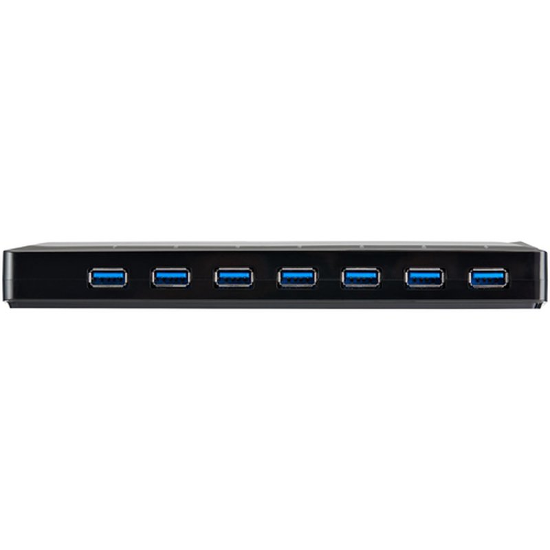 StarTech.com Concentrador USB 3.0 de 7 Puertos - 5Gbps - Ladrón con Puertos de Carga y Sincronización - Hub con 2 Puertos de 2,4A - Imagen 3
