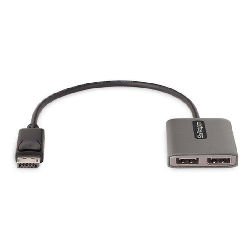 StarTech.com Hub MST de 2 Puertos DisplayPort - Splitter Multiplicador DP a 2 Puertos DP - Adaptador Multiplicador Multimonitor DP 1.4 - Cable de 30cm - Alimentado por USB - Windows - Imagen 3