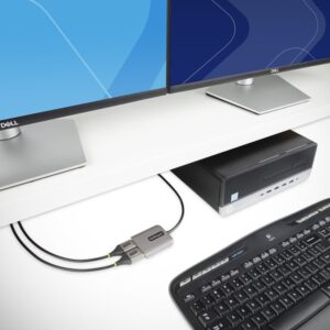 StarTech.com Hub MST de 2 Puertos DisplayPort - Splitter Multiplicador DP a 2 Puertos DP - Adaptador Multiplicador Multimonitor DP 1.4 - Cable de 30cm - Alimentado por USB - Windows