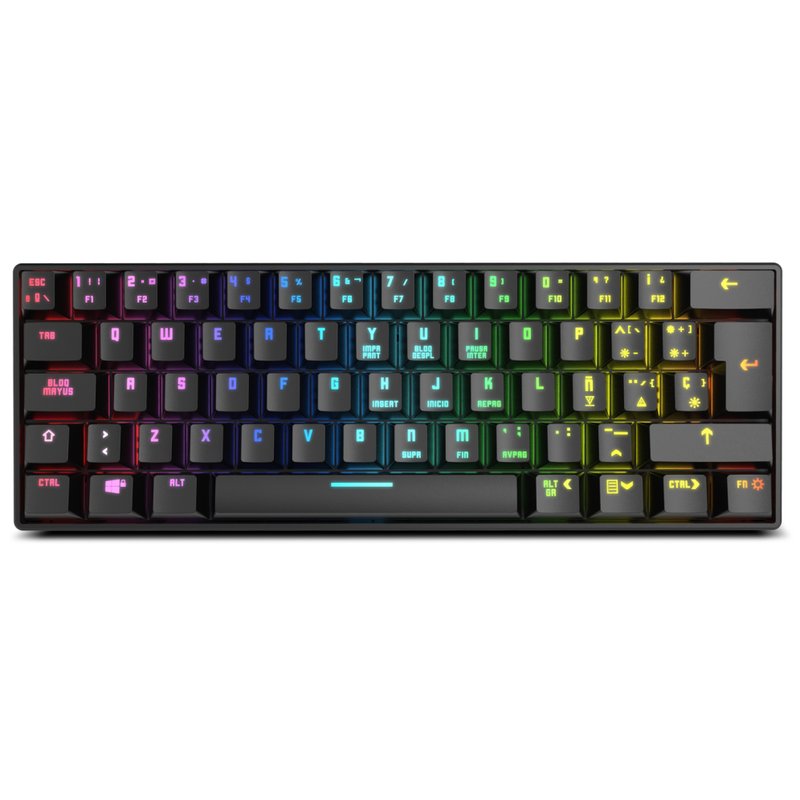 TECLADO MINI KROM GAMING KLUSTER RGB WIRELESS TECLADO MINI KROM GAMING KLUSTER RGB WIRELESS