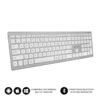 TECLADO SUBBLIM BLUETOOTH PURE EXTENDED SILVER