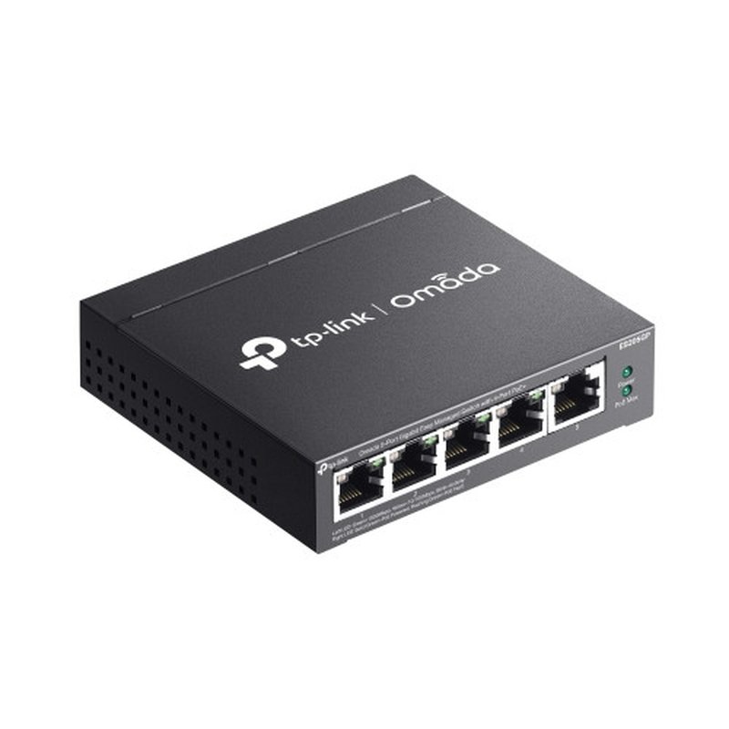 TP-Link Omada ES205G Gestionado Gigabit Ethernet (10/100/1000) Energía sobre Ethernet (PoE) Negro TP-Link Omada ES205G Gestionado Gigabit Ethernet (10/100/1000) Energía sobre Ethernet (PoE) Negro - Imagen 4