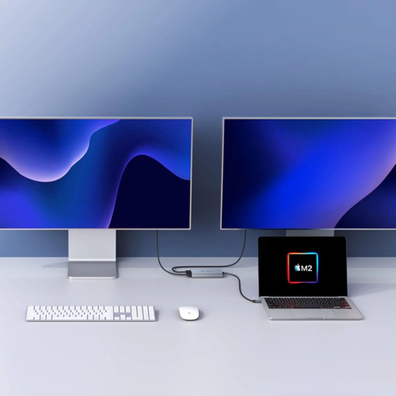 Targus HDM1-GL adaptador de cable de vídeo USB Tipo C 2 x HDMI Gris Targus HDM1-GL adaptador de cable de vídeo USB Tipo C 2 x HDMI Gris - Imagen 2