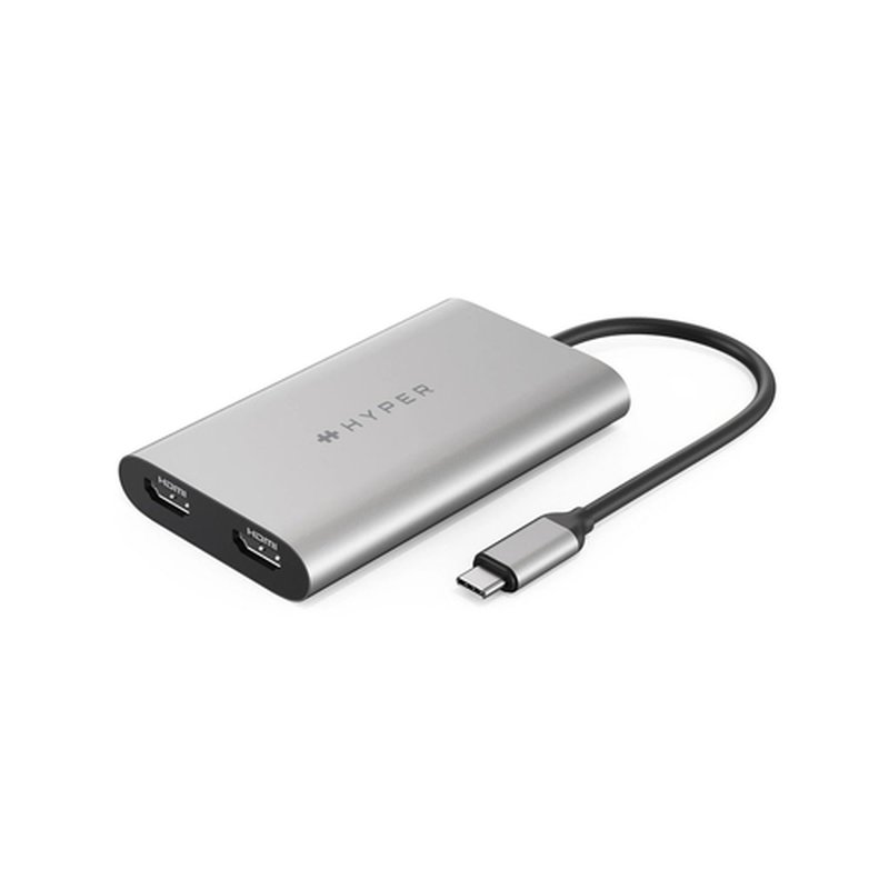 Targus HDM1-GL adaptador de cable de vídeo USB Tipo C 2 x HDMI Gris Targus HDM1-GL adaptador de cable de vídeo USB Tipo C 2 x HDMI Gris - Imagen 4