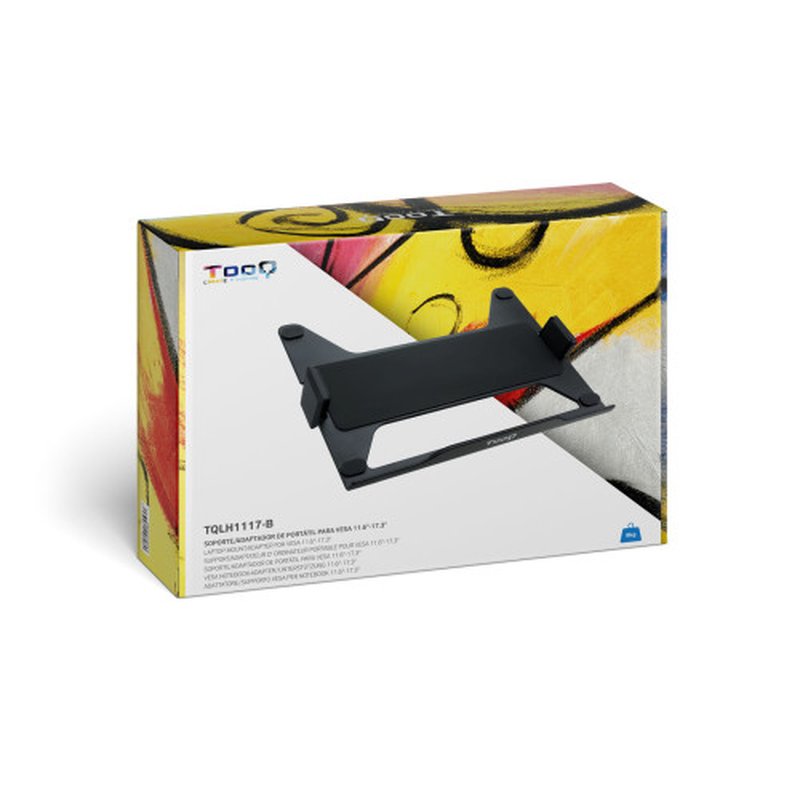 TooQ TQLH1117-B soporte para ordenador portátil Soporte articulado con bandeja para ordenador portátil Negro 43,9 cm (17.3") TooQ TQLH1117-B soporte para ordenador portátil Soporte articulado con bandeja para ordenador portátil Negro 43,9 cm (17.3") - Imagen 6