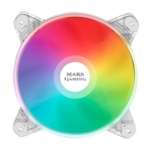 Mars Gaming MFD, Ventilador de PC 120mm RGB, Ultrasilencioso 14dB, Molex, Transparente