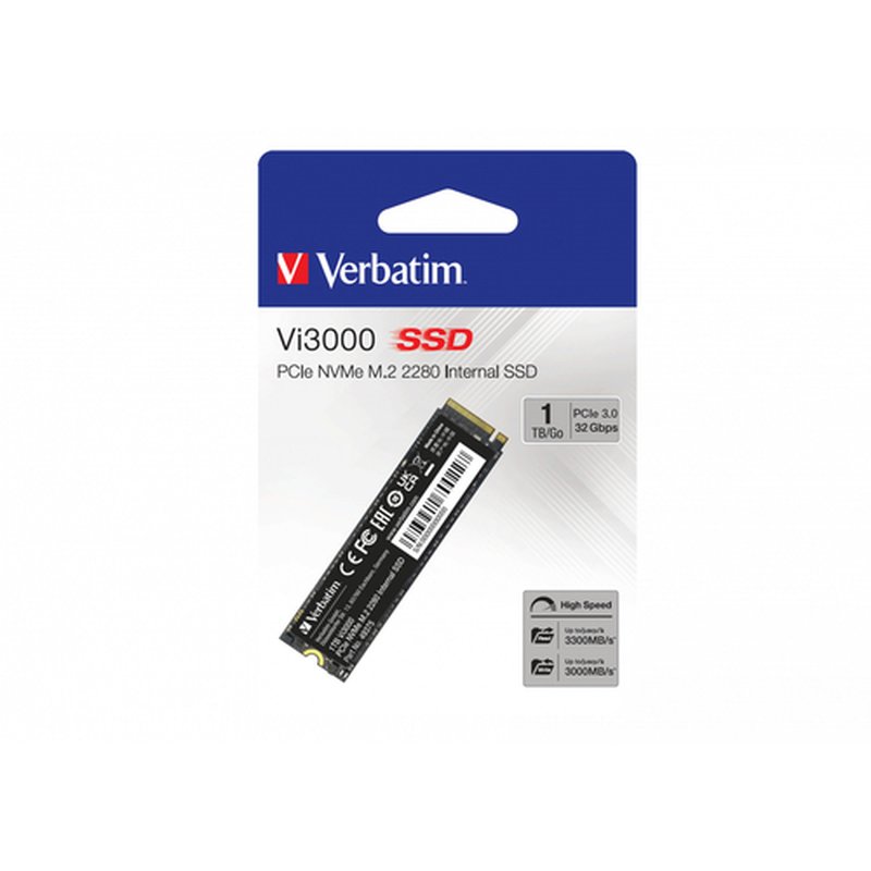 Verbatim Vi3000 PCIe NVMe M.2 SSD 1TB PCI Express 3.0 Verbatim Vi3000 PCIe NVMe M.2 SSD 1TB PCI Express 3.0 - Imagen 4