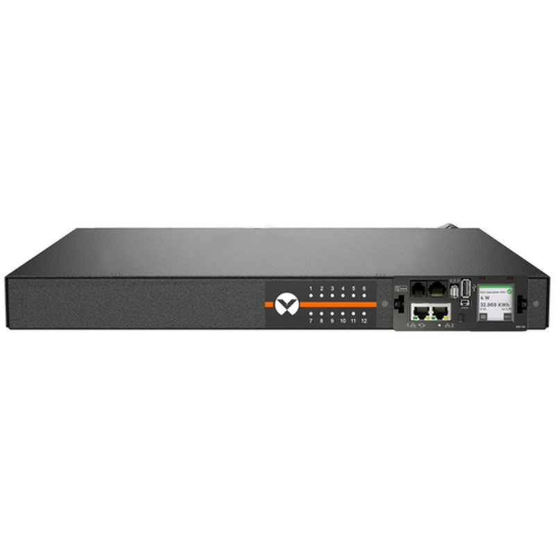 Vertiv Geist MUR5M1R5-12CF17-2C20A9H00-S unidad de distribución de energía (PDU) 12 salidas AC 0U Negro