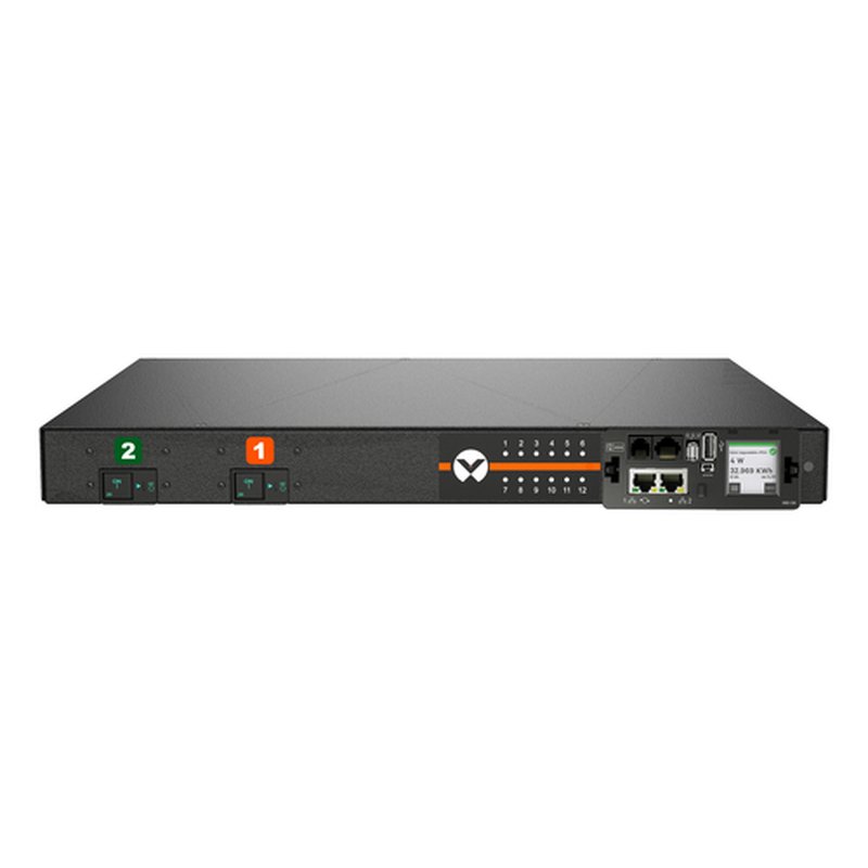 Vertiv VP5G31A0 unidad de distribución de energía (PDU) 12 salidas AC 1U Negro