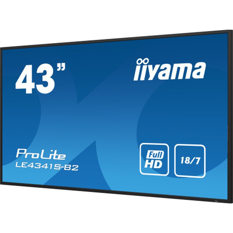 iiyama PROLITE LE4341S-B2 Pantalla plana para señalización digital 108 cm (42.5") LCD 350 cd / m² Full HD Negro 18/7 - Imagen 12