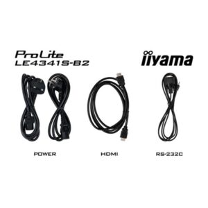 iiyama PROLITE LE4341S-B2 Pantalla plana para señalización digital 108 cm (42.5") LCD 350 cd / m² Full HD Negro 18/7