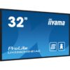 iiyama PROLITE Pizarra de caballete digital 80 cm (31.5") LED Wifi 500 cd / m² Full HD Negro Procesador incorporado Android 11 24/7
