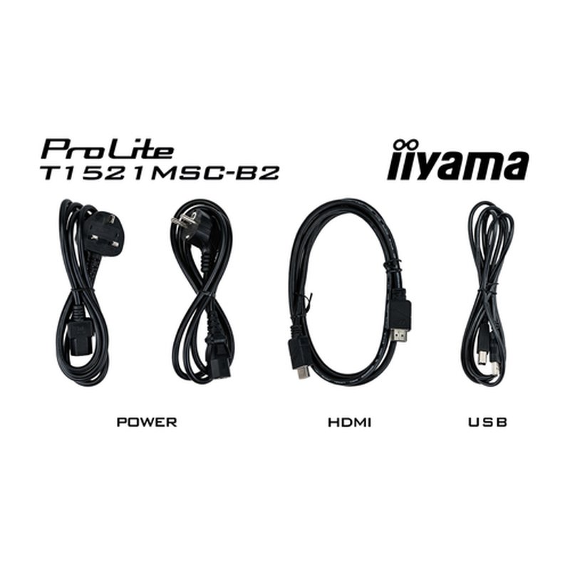 iiyama ProLite T1521MSC-B2 pantalla para PC 38,1 cm (15") 1024 x 768 Pixeles XGA LED Pantalla táctil Mesa Negro - Imagen 16