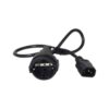 APC AP9880 cable de transmisión Negro 0,6 m C14 acoplador CEE7/7