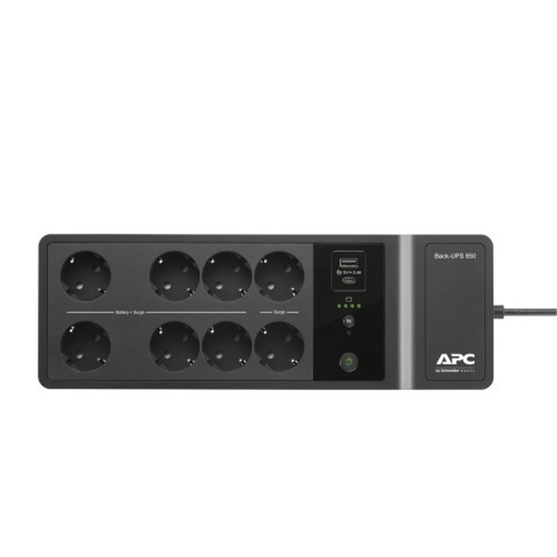 APC BE850G2-SP sistema de alimentación ininterrumpida (UPS) En espera (Fuera de línea) o Standby (Offline) 0,85 kVA 520 W 8 salidas AC APC BE850G2-SP sistema de alimentación ininterrumpida (UPS) En espera (Fuera de línea) o Standby (Offline) 0,85 kVA 520 W 8 salidas AC - Imagen 4