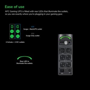 APC BGM2200B-GR sistema de alimentación ininterrumpida (UPS) Línea interactiva 2,2 kVA 1320 W 6 salidas AC