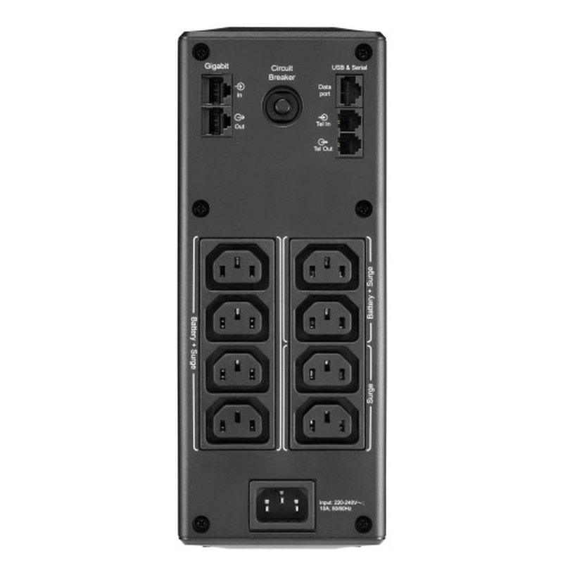 APC BR1300MI sistema de alimentación ininterrumpida (UPS) Línea interactiva 1,3 kVA 780 W 8 salidas AC APC BR1300MI sistema de alimentación ininterrumpida (UPS) Línea interactiva 1,3 kVA 780 W 8 salidas AC - Imagen 2